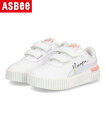 【クーポン配布中】PUMA プーマ CARINA 2.0 CRYSTAL WINGS V INFANT ベビーシューズ(キャリーナ2.0クリスタルウィングスVインファント) 392657 01 プーマホワイト/スムージー