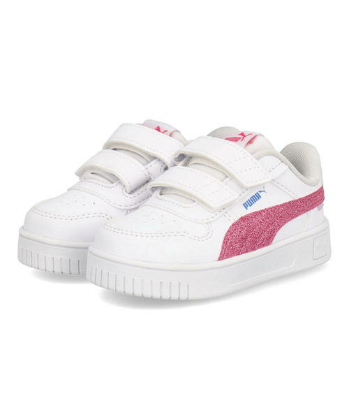 PUMA プーマ CARINA STREET DEEP DIVE V INFANT ベビーシューズ キャリーナストリートディープダイブVインファント 395458 01 プーマホワイト/ファストピンク キッズ シューズ 靴 スニーカー ベビー ASBee アスビー