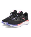 【クーポン配布中】PUMA プーマ SOFT MAYVE PS 軽量 キッズスニーカー ソフトメイブPS 399407 03 プーマブラック/サンセットグロー ...