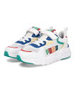 【クーポン配布中】PUMA プーマ TRINITY LITE READY SET BETTER AC+ PS 軽量 キッズスニーカー トリニティライトRSBAC+PS 395463 01 ホワイト/グリーン/コバルトグレーズ/レッド キッズ シューズ 靴 スニーカー ガールズ ボーイズ