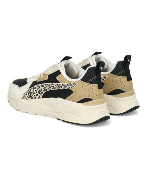 【クーポン&P10倍】PUMA プーマ TRINITY LITE ANIMAL MU 軽量 レディーススニーカー 厚底 トリニティライトアニマルMU 402419 01 プーマブラック/フロステッドアイボリー レディース シューズ 靴 スニーカー ローカット ASBee