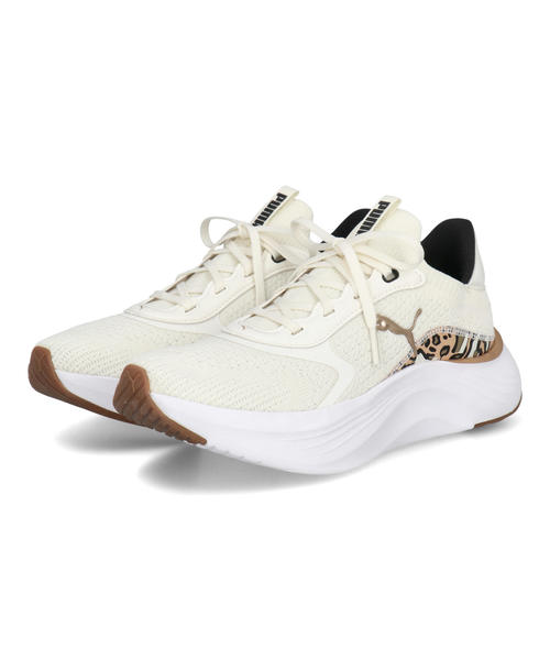 【クーポン配布中】PUMA プーマ SOFTRIDE MAYVE 2 ANIMAL WNS【軽量】レディーススニーカー(ソフトライドメイブ2アニマルウィメンズ) 314089 02 ウォームホワイト/ウォームベージュ