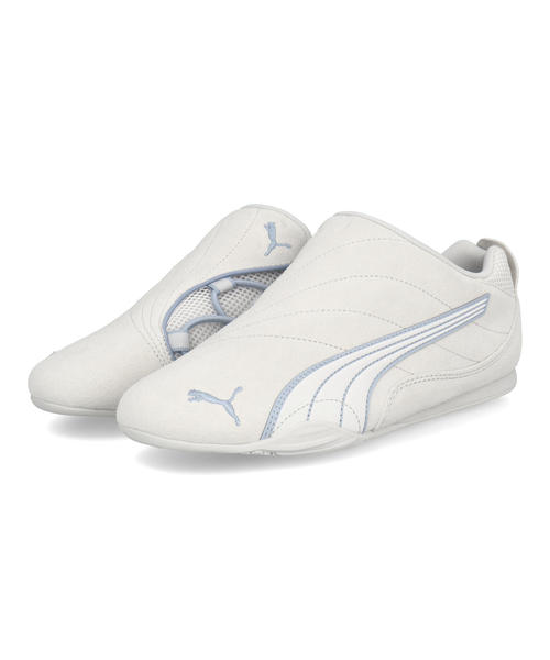 Rakuten - 【クーポン配布中】PUMA プーマ CATCH SOLEIL SLIPON 軽量 レディーススニーカー 薄底 ロープロファイル キャッチソレイユスリッポン 403956 06 グレー/スノーマウンテンブルー レディース シューズ 靴 スニーカー スリッポン ローカット アスビー