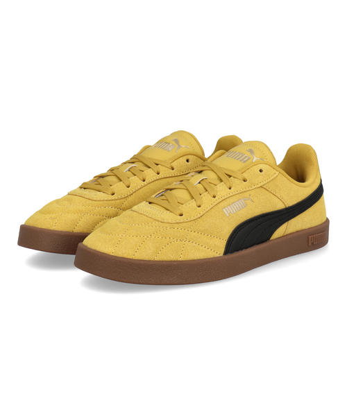 Rakuten - 【クーポン配布中】PUMA プーマ CLUB 2 INDOOR SD メンズスニーカー 薄底 ロープロファイル クラブ2インドアスエード 404465 03 ダズリングイエロー/プーマブラック メンズ シューズ 靴 スニーカー ローカット プレゼント ラッピング ASBee アスビー