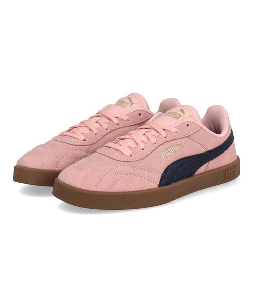 樂天商城 - 【クーポン配布中】PUMA プーマ CLUB 2 INDOOR SD メンズスニーカー 薄底 ロープロファイル クラブ2インドアスエード 404465 05 ロージーアウトルック/プーマネイビー メンズ シューズ 靴 スニーカー ローカット ラッピング ASBee アスビー