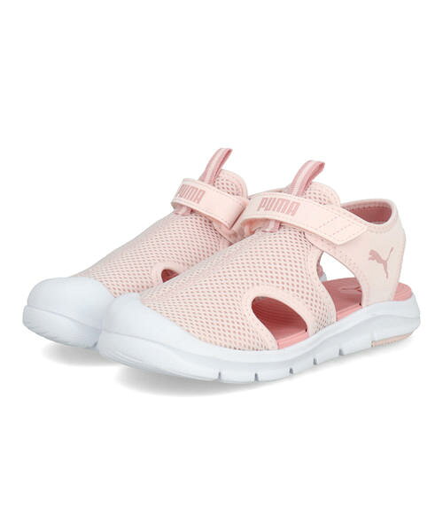 乐天商城 - 【クーポン配布中】PUMA プーマ FUN RACER SANDAL MESH V PS 超軽量 水辺対応 キッズサンダル ファンレーサーサンダルメッシュVPS 401575 07 ジャスミンフラワー/ロージーアウトルック キッズ シューズ 靴 サンダル ガールズ ASBee アスビー