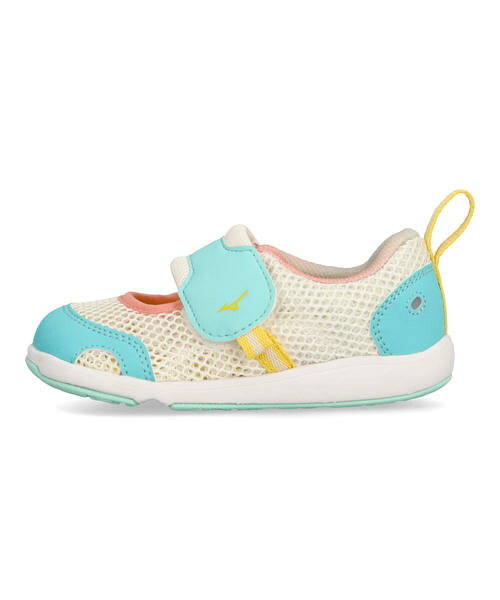 mizuno ミズノ PLAMORE INFANT S パカっと開いて脱ぎ履き簡単 ベビーサンダル サマーシューズ プレモアインファントS C1GD2541 02 トロピカル キッズ シューズ 靴 サンダル スニーカー ベビー ラッピング ASBee アスビー 3