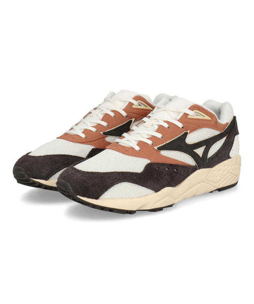 mizuno ミズノ CONTENDER メンズスニーカー(コンテンダー) D1GA2369 33 ホワイト/ブラウン/オレンジ