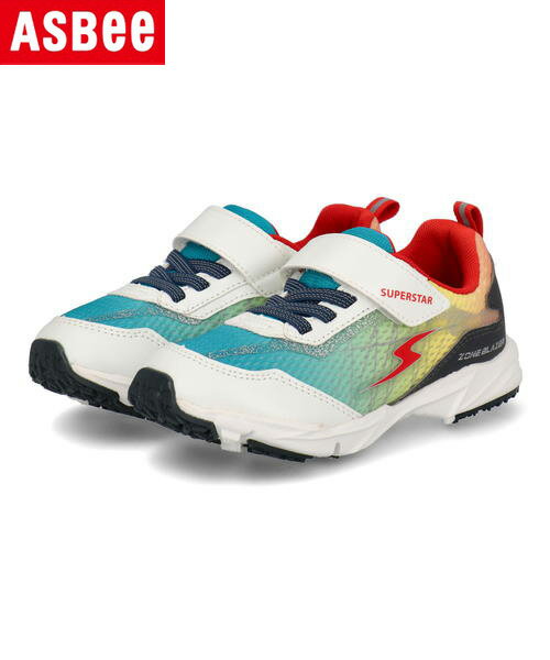 SUPERSTAR スーパースター バネのチカラ キッズ スニーカー ZONE BLAZER 軽量 ゾーンブレイザー SS K1047 EC マルチ シューズ 靴 運動靴 ボーイズ ブランド ギフト プレゼント ラッピング ASBee アスビーのサムネイル