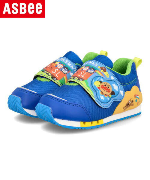 アンパンマン キッズ シューズ AP C165 ブルー 靴 運動靴 ボーイズ ブランド ギフト プレゼント ラッピング ASBee アスビーのサムネイル