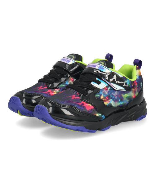 SKLSHOTER スキルシューター デンゲキ 雷スキル キッズ スニーカー 子供靴 運動会 ストラップシューズ ..