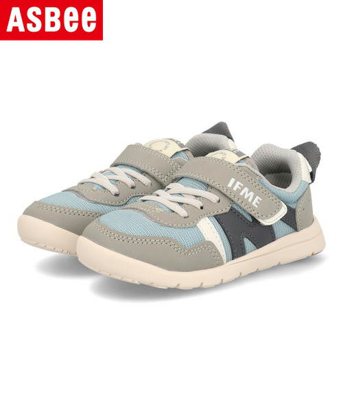 【クーポン配布中】IFME イフミー ライト キッズ メッシュスニーカー【軽量/スリムタイプ】 20-3807 ブルーのサムネイル