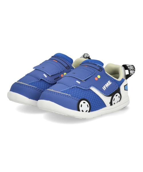 【クーポン配布中】IFME イフミー IFME×はたらくのりもの ベビーシューズ パッカー車 軽量 patto パット 子供靴 簡単に履ける ワンベルト キッズスニーカー 20-5803 ブルー キッズ シューズ 靴 スニーカー ベビー ラッピング ASBee アスビーのサムネイル