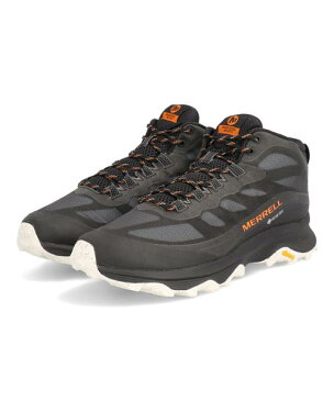 【P10倍】MERRELL メレル MOAB SPEED MID GORE-TEX メンズスニーカー 防水透湿 モアブスピードミッドゴアテックス J135409 [GTX] ブラック メンズレインシューズ アウトドアシューズ 防水・耐水シューズ トレッキング ハイキング