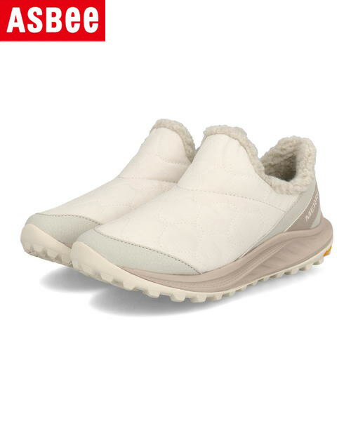 【クーポン配布中】MERRELL メレル ANTORA 3 THERMO MOC 軽量 滑りにくい 保温 レディーススニーカー ウィンターシューズ アントラ3サーモモック J067782 チョーク スニーカー レインシューズ タウンユース キャンプ スリッポン