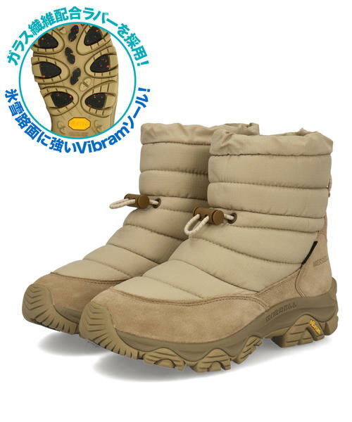 【クーポン配布中】MERRELL メレル COLDPACK 3 ZERO THERMO TALL WP 防水透湿 保温 ガラス配合ソール レディースウィンターブ...