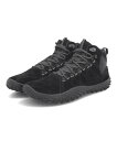 【クーポン配布中】MERRELL メレル WRAPT MID WP 防水透湿 本革 メンズスニーカー ベアフット アウトドアシューズ ラプトミッドウォータープルーフ J037751 ブラック/ブラック スニーカー レインシューズ タウンユース ハイキング ミッドカット 防水・耐水シューズ