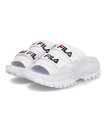 FILA フィラ OUTDOOR SLIDE レディース厚底スポーツサンダル ミュール アウトドアスライド 5SM01799 125 ホワイト ウェッジサンダル ウェッジ 厚底サンダル 厚底 クロッグ サボ スポーツサンダル ミドルヒールサンダル ミドルヒール