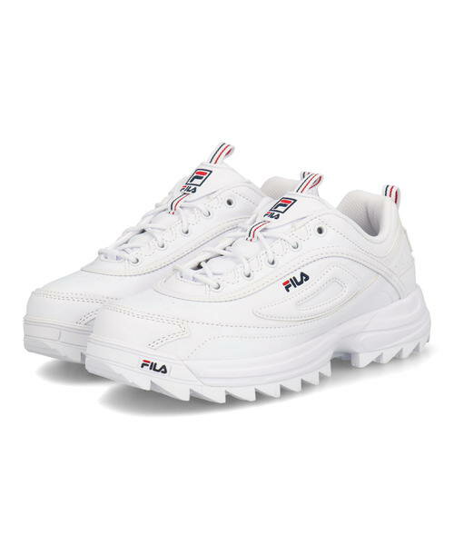 FILA フィラ DISTORTER PREMIUM レディーススニーカー 厚底 ディストータープレミアム WSS23012 125 ホワイト レディース シューズ 靴 スニーカー ローカット ブランド ギフト プレゼント ラッピング ASBee アスビー