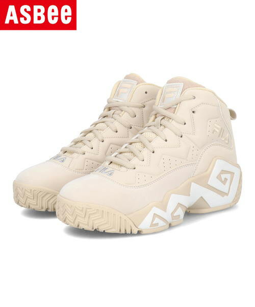 FILA フィラ MB レディーススニーカー 厚底 ハイカット バスケット ジャマール・マッシュバーン シグネチャー MFW23027 912 ベージュ レディース シューズ 靴 スニーカー ミッドカット プレゼント ラッピング ASBee アスビー