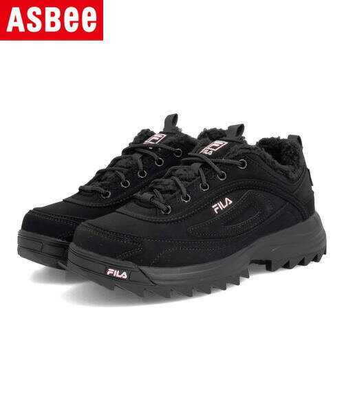 FILA フィラ DISTORTER PREMIUM SHEARLING 暖かボアライナー レディーススニーカー 厚底 ディストータープレミアムシャーリング WFW23035 974 ブラック レディース シューズ 靴 スニーカー ローカット ASBee アスビー