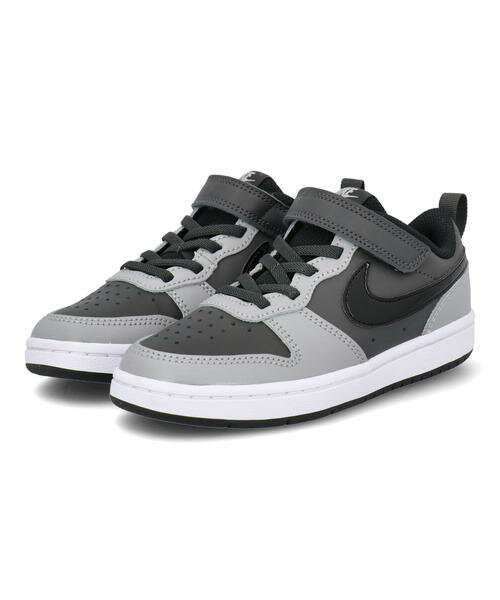 NIKE ナイキ COURT BOROUGH LOW 2 PSV キッズスニーカー コートバーロウLOW2PSV BQ5451 014 アンスラサイト ブラック スタジアムグレー ピュアプラチナ キッズ シューズ 靴 スニーカー ボーイズ ラッピング ASBee アスビー