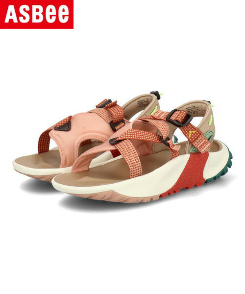 【クーポン配布中】NIKE ナイキ W ONEONTA SANDAL レディーススポーツサンダル ウィメンズオニオンタサンダル DJ6601 800 ライトマダールート/マントラオレンジ/イエローオークル レディース シューズ 靴 サンダル スポーツサンダル アスビー