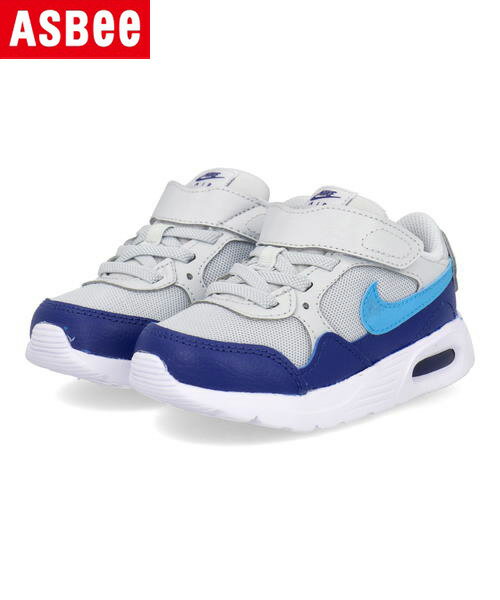 【クーポン配布中】NIKE ナイキ AIR MAX SC TDV ベビースニーカー ベビーシューズ エアマックスSCTDV CZ5361 011 ピュアプラチナ/ブルーライトニング キッズ シューズ 靴 スニーカー ベビー ブ…