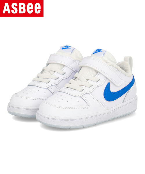 NIKE ナイキ COURT BOROUGH LOW 2 TDV ベビースニーカー コートバーロウLOW2TDV BQ5453 123 ホワイト/フォトブルー/ピュアプラチナ キッズ シューズ 靴 スニーカー ベビー ブランド ギフト プレゼント ラッピング ASBee アスビー