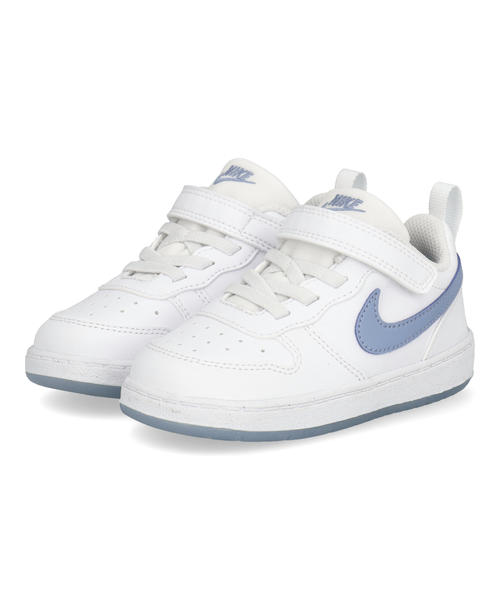 Rakuten - 【クーポン配布中】NIKE ナイキ COURT BOROUGH LOW GB TDV べビースニーカー 子供靴 キッズシューズ コートボローLOWGBTDV IR4000-100 ホワイト/ワークブルー キッズ シューズ 靴 スニーカー ベビー ブランド ギフト プレゼント ラッピング ASBee アスビー