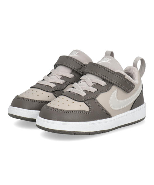 NIKE ナイキ COURT BOROUGH LOW JES TDV ベビーシューズ キッズスニーカー 子供靴 コートボローローJESTDV IV5821-200 ムーンパーティクル/ホワイト キッズ シューズ 靴 スニーカー ベビー ブランド ギフト プレゼント ラッピング ASBee アスビー