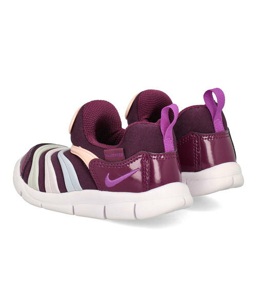 NIKE ナイキ DYNAMO FREE TD ベビーシューズ スリッポン 子供靴 キッズシューズ ダイナモフリーTD 343938-639 ボルドー/ビビッドパープル キッズ シューズ 靴 スニーカー ベビー ブランド ギフト ASBee asbee-10133803 靴通販のシューズショップASBee サンプル画像2
