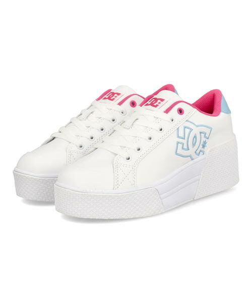 DC SHOES ディーシーシューズ CHELSEA LITE WEDGE レディーススニーカー 厚底 ウェッジ チェルシーライトウェッジ DW242601 BLP ホワイト/ピンク/ブルー レディース シューズ 靴 スニーカー ローカット ASBee