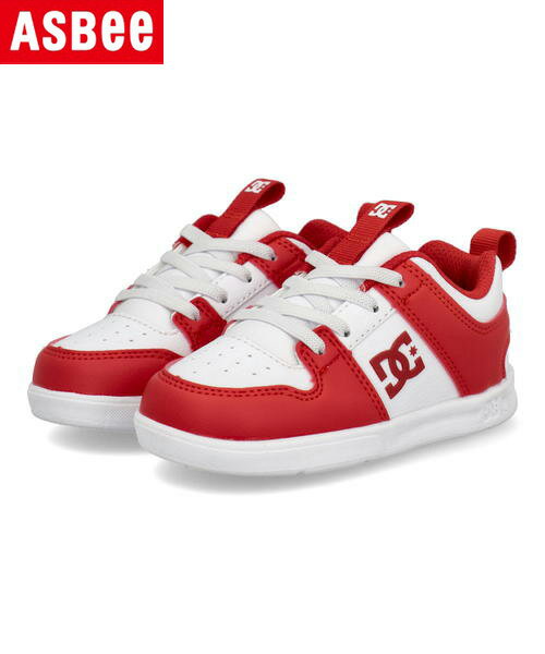 DC SHOES ディーシーシューズ LYNX ZERO ELASTIC SN ベビーシューズ トドラーリンクスゼロエラスティックSN DT241604 WRD ホワイト/レッド キッズ シューズ 靴 スニーカー ベビー ブランド ギフト プレゼント ラッピング ASBee アスビー