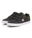 【クーポン配布中】DC SHOES ディーシーシューズ KS PURE V キッズスニーカー キッズピュアV DK224011 BS5 ブラック/スプラッター ...