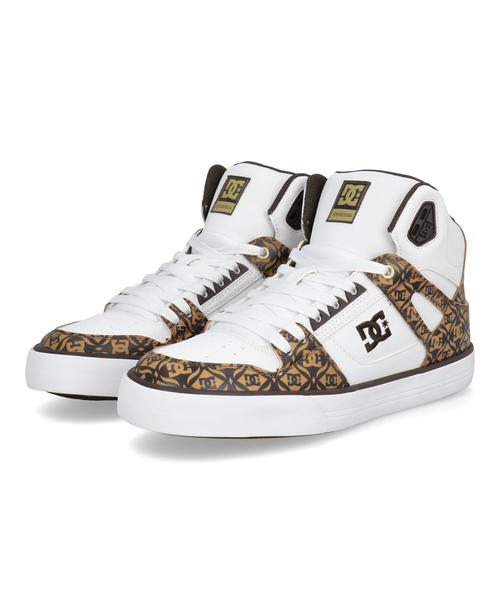 【クーポン配布中】DC SHOES ディーシーシューズ PURE HIGH-TOP SE SN メンズスニーカー ハイカット ピュアハイトップSESN DM261303 WBG ホワイト/ブラウン メンズ シューズ 靴 スニーカー ブランド ギフト プレゼント ラッピング ASBee アスビー