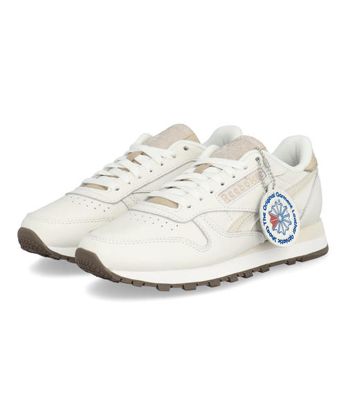 乐天商城 - 【クーポン配布中】Reebok リーボック CLASSIC LEATHER レディースレザースニーカー クラシックレザー 146414 100245036 チョーク/ベージュ/ベージュ レディース シューズ 靴 スニーカー ローカット ブランド ギフト プレゼント ラッピング ASBee アスビー