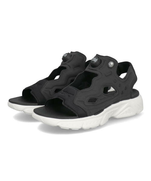 Rakuten - Reebok リーボック INSTAPUMP FURY SANDAL【超軽量】レディーススポーツサンダル(インスタポンプフューリーサンダル) 152083 100251111 ブラック/ホワイト
