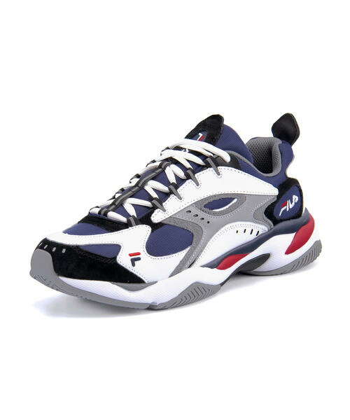 【クーポン配布中】FILA(フィラ) BOVEASORUS メンズスニーカー[DAD](ボバザラス) F5071 0576 ホワイト/ネイビー