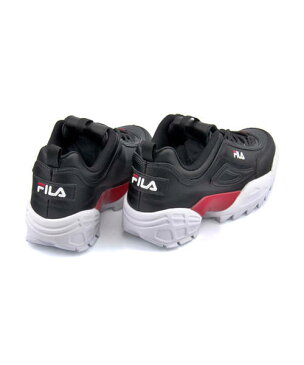 FILA フィラ DISRUPTOR 2 LAB メンズスニーカー(ディスラプター2LAB) F0429 0014 ブラック/フィラレッド/ホワイト