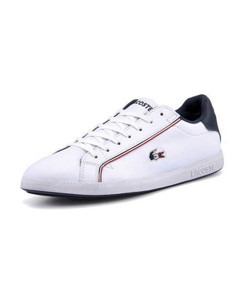 LACOSTE ラコステ GRADUATE 119 3 メンズスニーカー グラジュエイト1193 SMA0022 407 ホワイト ネイビー レッド メンズ シューズ 靴 スニーカー ローカット ブランド ギフト