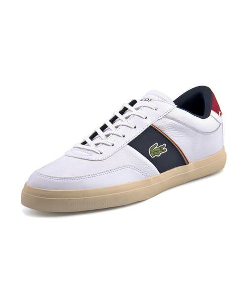 LACOSTE ラコステ COURT - MASTER 319 6 メンズスニーカー コートマスター3196 CMA066L 407 ホワイト ネイビー レッド メンズ シューズ 靴 スニーカー ローカット ブランド ギフト