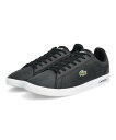 LACOSTE ラコステ LITE BASE 224 1 SMA メンズレザースニーカー ライトベース2241SMA 48SMA0113 312 ブラック/ホワ...