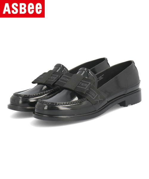 【クーポン配布中】HUNTER ハンター W REF BOW GLS PENNY LOAFER レディースレインシューズ 完全防水 ウィメンズリファインドボウグ...