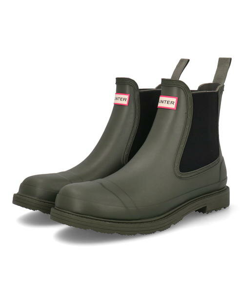 HUNTER ハンター M COMMANDO CHELSEA BOOT 完全防水 メンズレインブーツ サイドゴア Mコマンドチェルシーブーツ MFS9016RMA EC ダークオリーブ メンズ シューズ 靴 レインシューズ レインブーツ ASBee アスビー