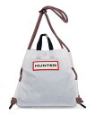 HUNTER ハンター TRAVEL RIPSTOP TOTE【耐水】バッグ(トラベルリップストップトート) UBS1517NRS WRB【EC】 ホワイト/レッドボックスロゴ(4)