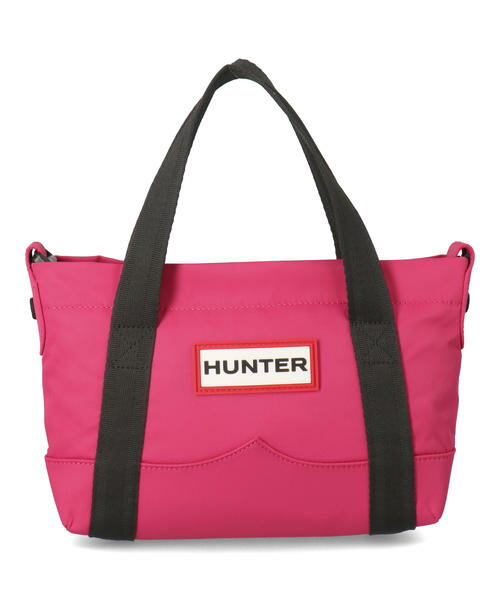 HUNTER ハンター NYLON TOPCLIP TOTE MINI【2WAY】ミニトートバッグ ショルダーバッグ(ナイロントップクリップトートミニ) UBS1203KBM RBP ブライトピンク