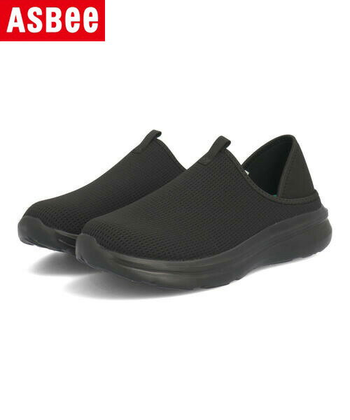 【クーポン配布中】SUPER GRIP スーパーグリップ メンズ キックバックシューズ 2WAY 超軽量 スリッポン 踵を踏める ワンマイル スニーカー 12206 ブラック シューズ 靴 カジュアルシューズ サンダル クロッグ ローカット ASBee