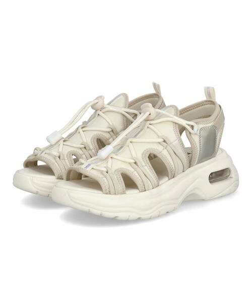 【クーポン配布中】MADFOOT! マッドフット キッズ エア入り厚底コードサンダル 幅広3E スポーティサンダル 子供靴 251003 ベージュ シューズ 靴 サンダル ガールズ ブランド ギフト プレゼント ラッピング ASBee アスビーのサムネイル