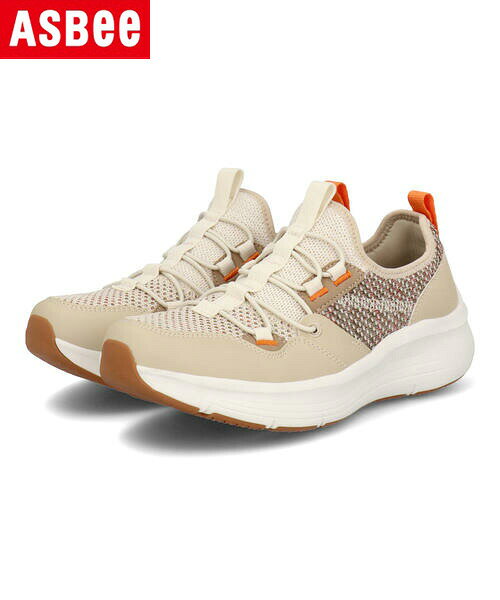 【クーポン配布中】HEAL ME ヒールミー レディース ニットスニーカー【幅広3E】厚底 スリッポン 123208 ベージュのサムネイル